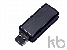 USB 3.0- флешка промо на 128 Гб прямоугольной формы, выдвижной механизм
