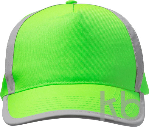 Cap with five panels with reflective lines