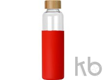 Стеклянная бутылка для воды в силиконовом чехле «Refine»