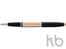 Ручка перьевая «Calais Brushed Rose Gold Plate and Black Lacquer», перо M