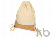 Рюкзак-мешок «Corky» хлопковый со вставкой из пробки