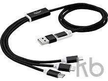 Универсальный зарядный кабель 3-в-1 с двойным входом