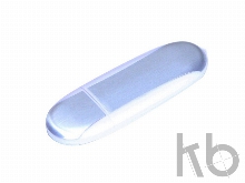 USB 2.0- флешка промо на 32 Гб овальной формы