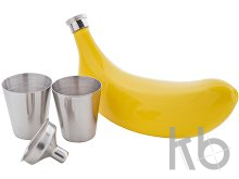 Набор: фляжка, 2 стопки и воронка