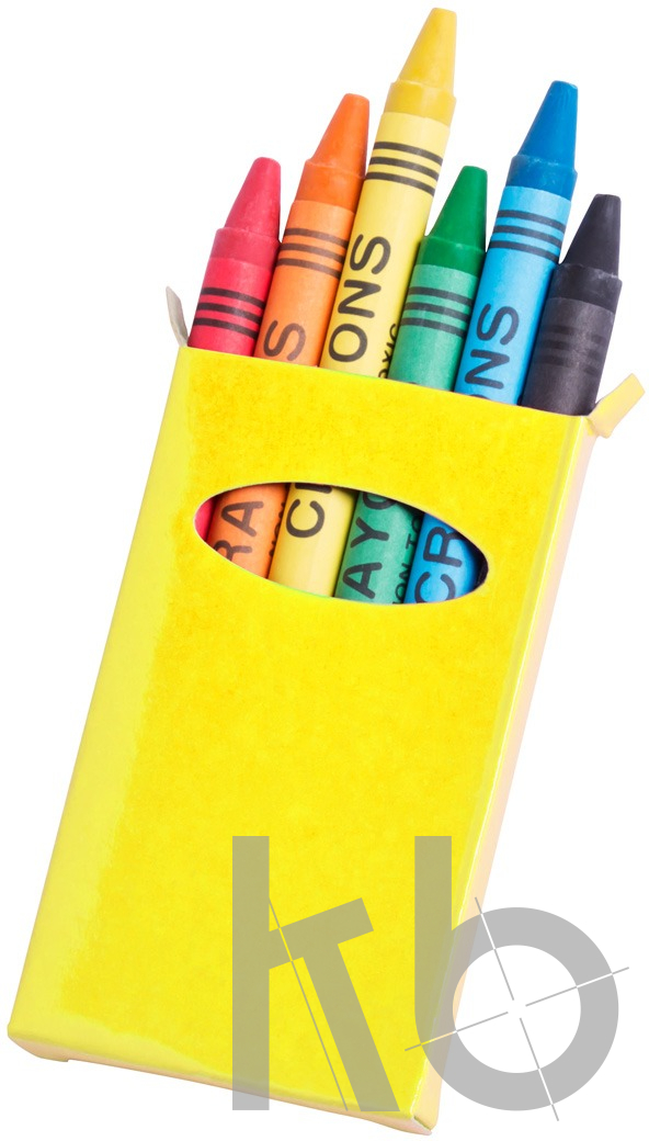 6 pc crayon set