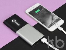 Портативное зарядное устройство с подсветкой логотипа «Quark», 6000 mAh