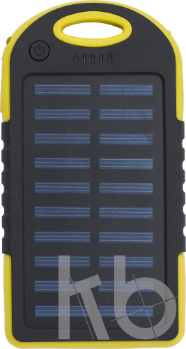 Rubberized ABS solar power bank