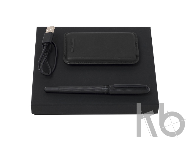 Подарочный набор: зарядное устройство 5000 mAh, ручка-роллер