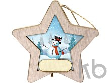 Новогодняя подвеска с подсветкой «Звезда» с индивидуальным дизайном