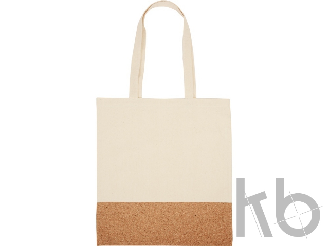 Сумка для шопинга «Corky» хлопковая со вставкой из пробки, 170 г/м2