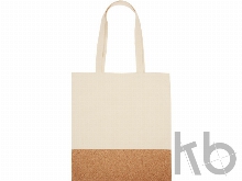 Сумка для шопинга «Corky» хлопковая со вставкой из пробки, 170 г/м2