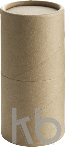 Cardboard tube with pencils