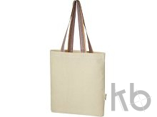 Эко-сумка «Rainbow» из переработанного хлопка с передним карманом