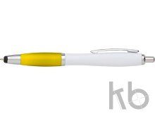 Plastic ballpen with a rubber tip