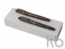 Подарочный набор Panache Ecaille: ручка перьевая, ручка роллер