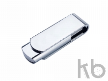 USB 2.0- флешка на 64 Гб глянцевая поворотная