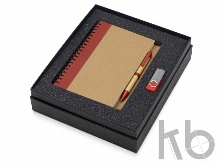 Подарочный набор Essentials с флешкой и блокнотом А5 с ручкой