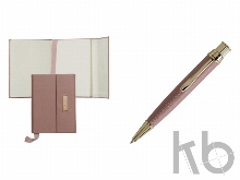 Набор: дизайнерский блокнот А6, ручка шариковая