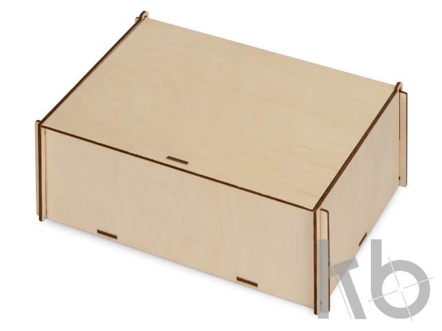 Деревянная коробка для гирлянды с наполнителем-стружкой "Ларь" Деревянная коробка с наполнителем-стружкой «Ларь»