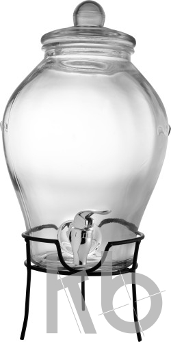 Glass beverage dispenser