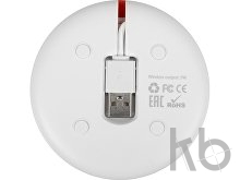 Беспроводное зарядное устройство «Disc» со встроенным кабелем 2 в 1