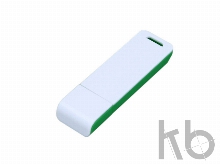 USB 2.0- флешка на 4 Гб с оригинальным двухцветным корпусом