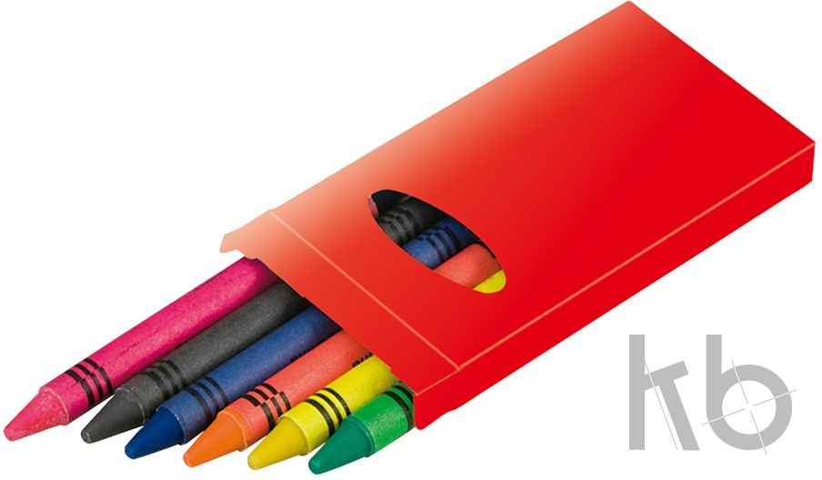 6 pc crayon set
