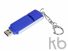 USB 2.0- флешка промо на 64 Гб с прямоугольной формы с выдвижным механизмом