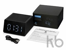 Беспроводная колонка с часами и функцией беспроводной зарядки «Sentry»