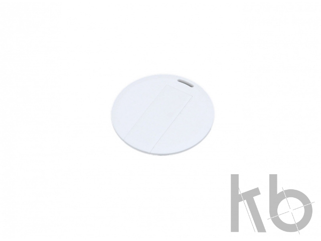 USB 2.0- флешка на 16 Гб в виде пластиковой карточки круглой формы
