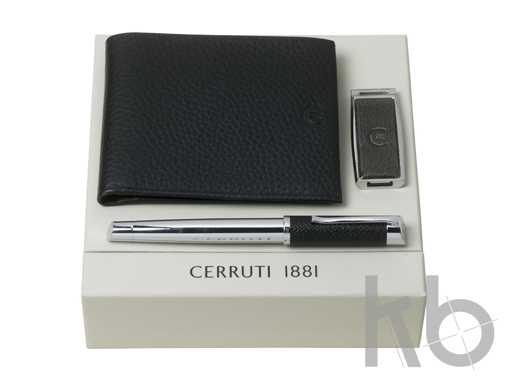 Подарочный набор: портмоне, USB-флешка на 16 Гб, ручка-роллер