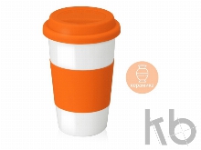 Кружка «Нью-Йорк»  с силиконовой крышкой и манжетой