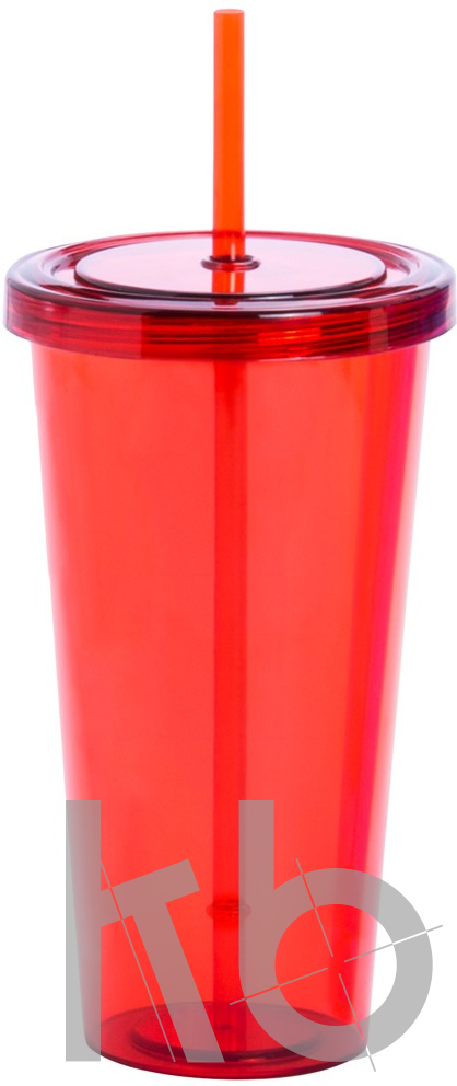 Стакан с трубочкой