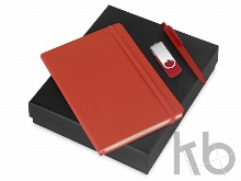 Подарочный набор Vision Pro Plus soft-touch с флешкой, ручкой и блокнотом А5