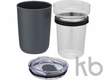 Стеклянная кружка «Bello» с внешней стенкой из переработанного пластика