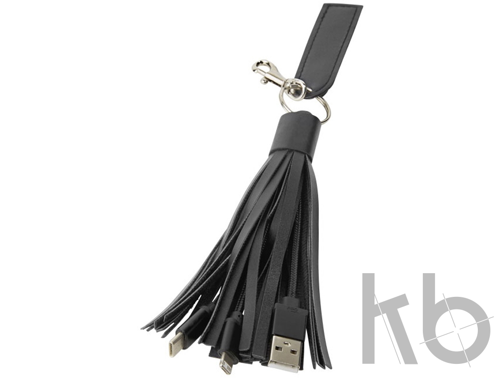 Тканевый кабель для зарядки «Tassel» 3-в-1