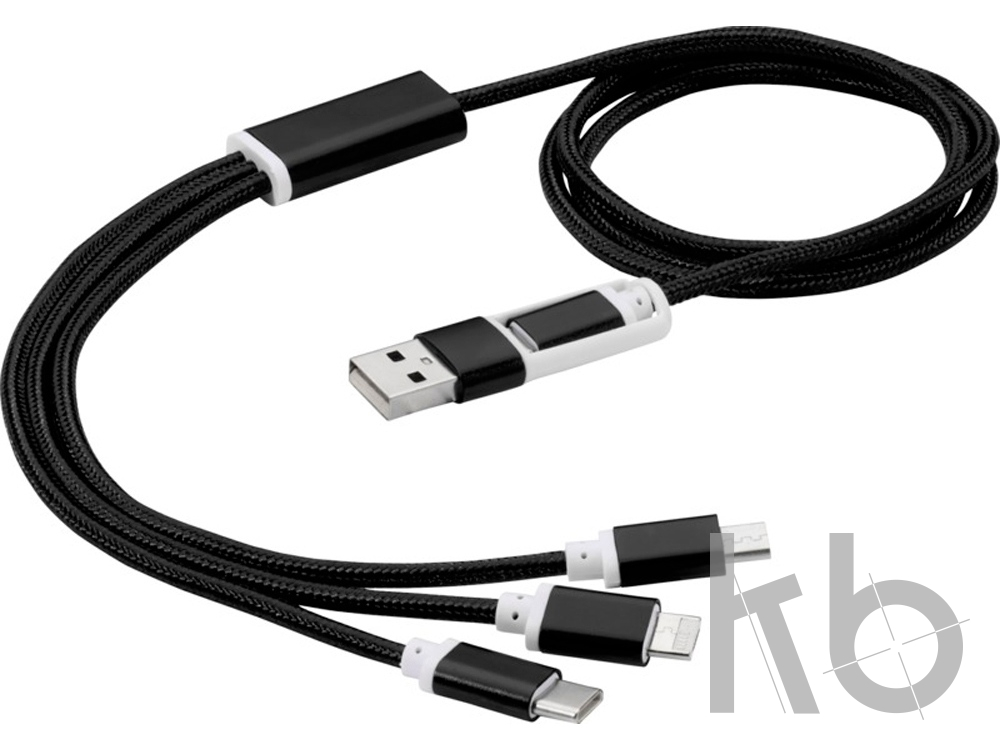 Универсальный зарядный кабель 3-в-1 с двойным входом