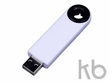 USB 2.0- флешка промо на 8 Гб прямоугольной формы, выдвижной механизм