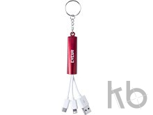 Кабель-брелок micro USB, USB-C и Lightning