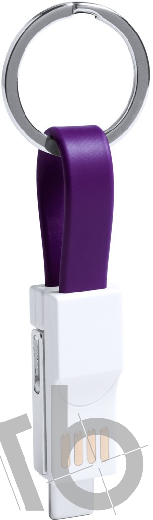 Кабель-брелок micro USB, USB-C и Lightning