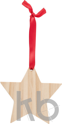 Wooden Christmas ornament Star
