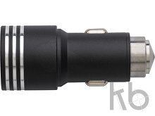 Stainless steel 2-in-1 car adapter