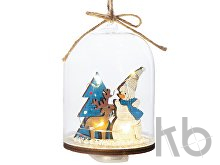 Новогоднее украшение «Снеговик в колбе»