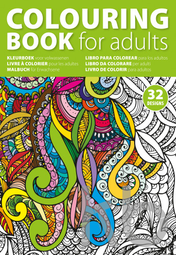 Cardboard colouring book