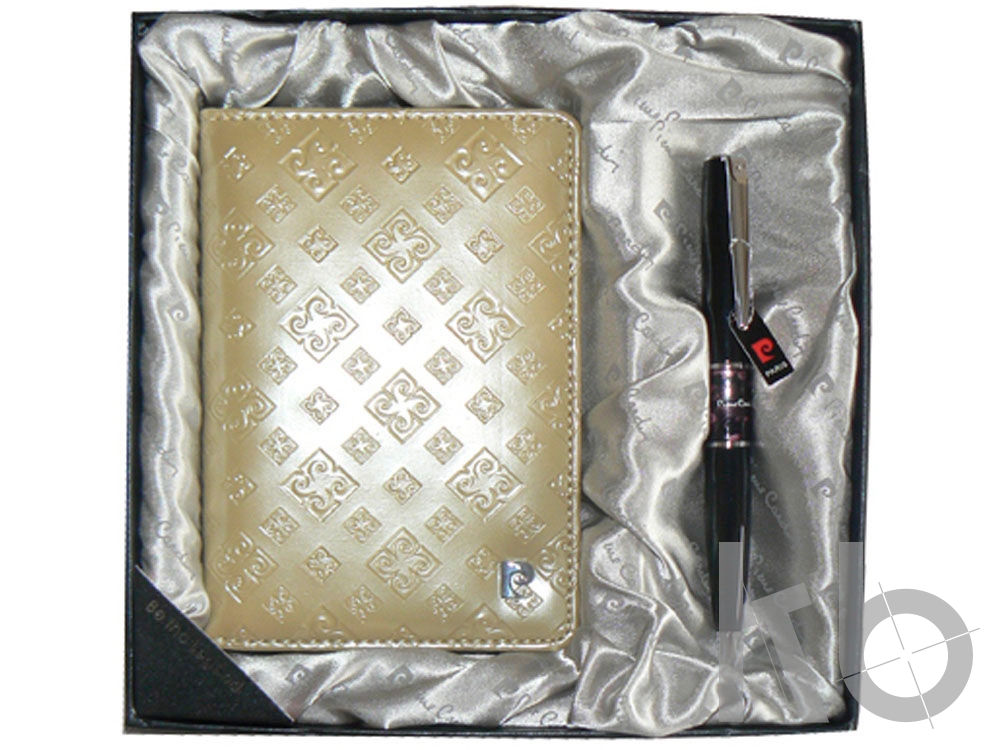 Набор: ручка шариковая, обложка для паспорта