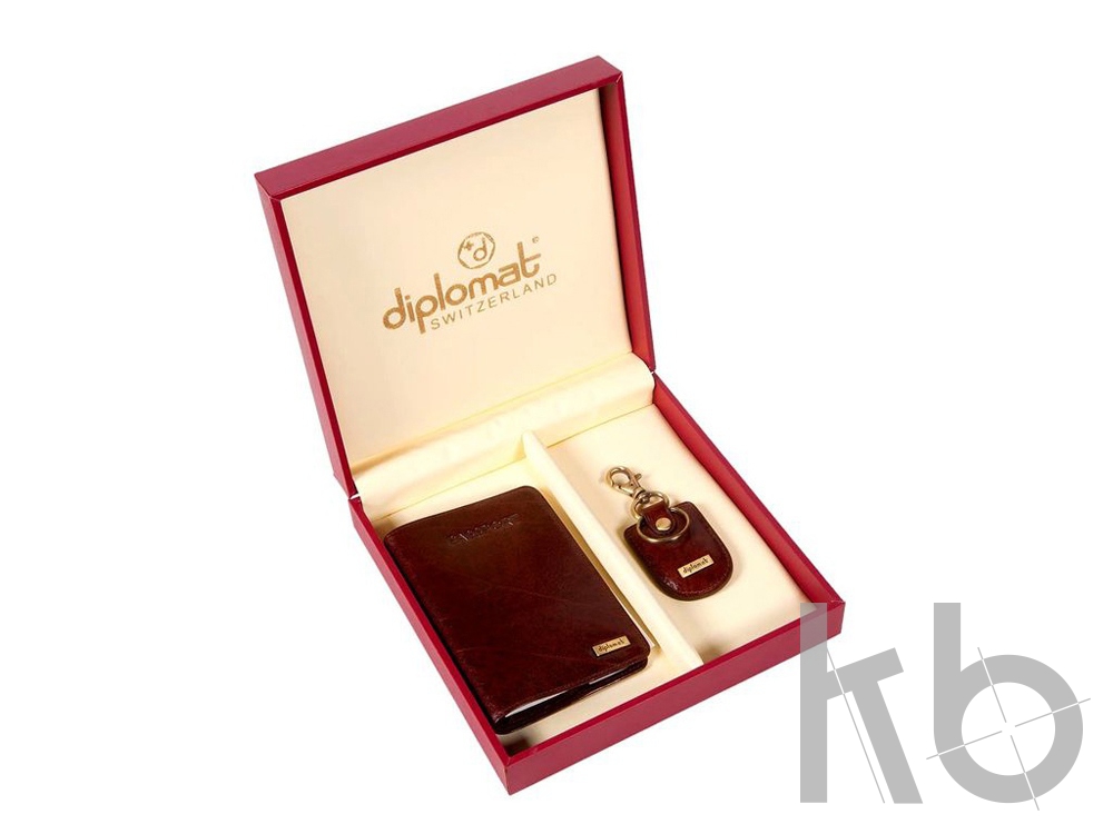 Набор: обложка для паспорта, брелок