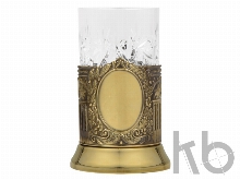 Подстаканник с хрустальным стаканом