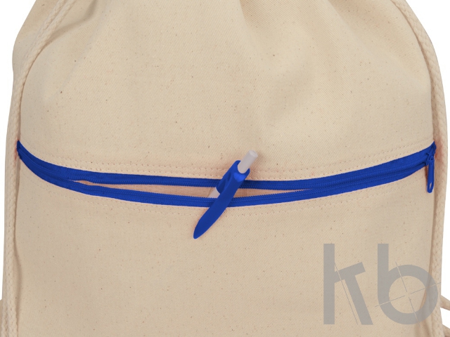 Рюкзак-мешок «Lark» хлопковый с цветной молнией