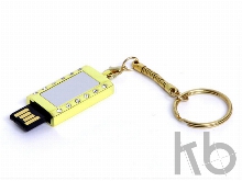 USB 2.0- флешка на 64 Гб «Кулон» с кристаллами и мини чипом