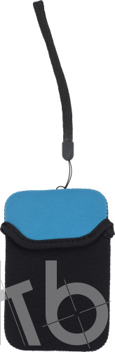 Neoprene mobile phone pouch.